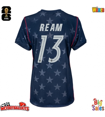 United States Tim Ream #13 Replica Away Stadium Shirt for Women World Cup 2026 Short Sleeve